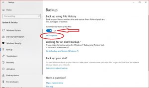 How to set up Automatic Backup in Windows 10